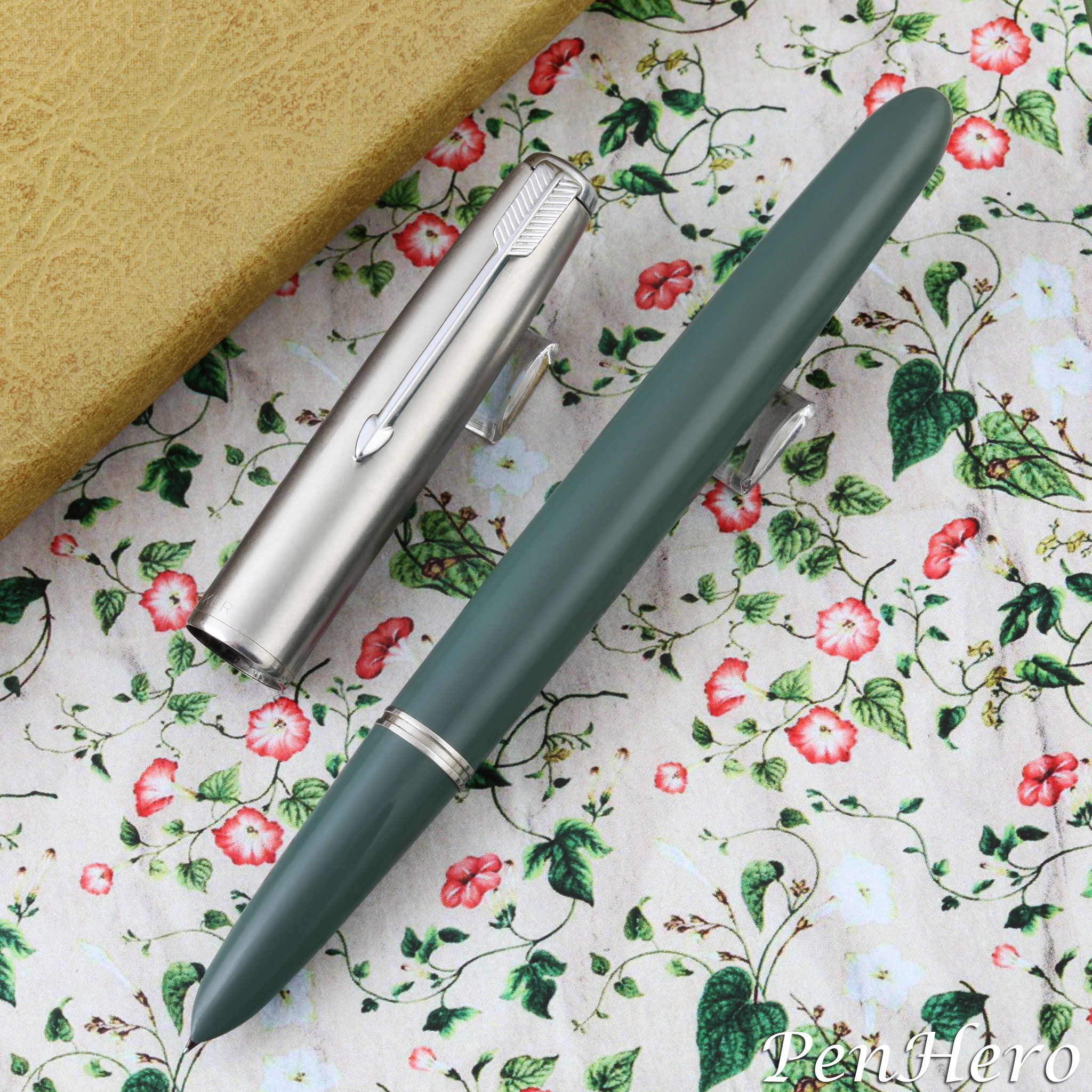Parker 51 Clutch Pencil c1950 Vintage Forest Green with Lustraloy